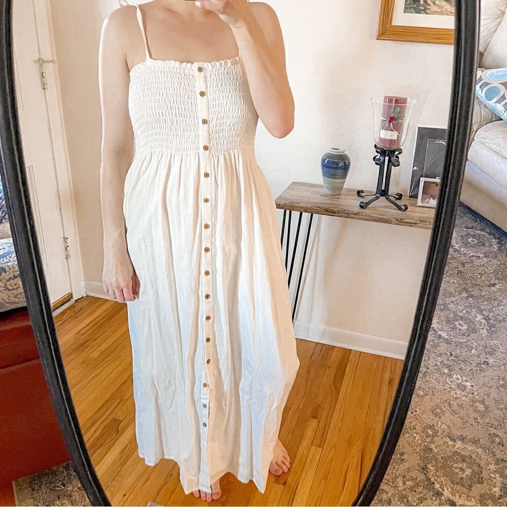 Emerson Fry Santiago Sundress Midi in Buttercream - Picture 8 of 8